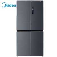 美的(Midea)446升十字对开门四门一级能效双变频冰箱19分钟急速净味除菌智能家用一体