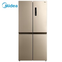 美的(Midea)468升 十字对开门家用冰箱 四开门风冷无霜 双变频 抗菌保鲜 双系统制