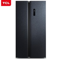 TCL 646升 双变频风冷无霜双门对开门电冰箱 智慧摆风 一级能效 星玄青 BCD-64