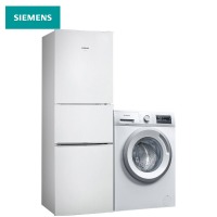 西门子(SIEMENS) KG23N111EW+WM12N1600W 232升家用三门冰箱