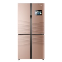 海尔（Haier）冰箱十字对开门458升双变频四开门智能大屏干湿分储杀菌净味 BCD-45