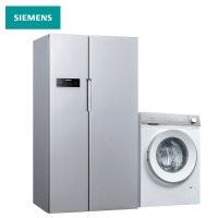   西门子(SIEMENS) KA92NV60TI+WG54B2X00W 610升超薄无霜保鲜 10kg变频智能洗 智能变频冰洗套装 （银色） 西门子(SIEMENS) KA92NV60TI+WG54B2X00W 610升超薄无霜保鲜 10