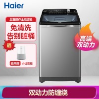 海尔（Haier)波轮洗衣机全自动 直驱变频电机 双动力免清洗科技 10KG EMS100