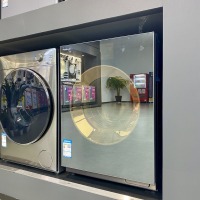 松下(Panasonic)镜面一体机门10公斤洗烘一体滚筒洗衣机玻璃面板纳诺怡光动银除菌除