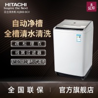 日立（HITACHI）BD-D80CVE变频电机中途添衣8kg烘干一体自动滚筒洗衣机 经典