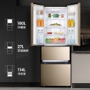 海信（Hisense）322L冰箱双开门多门冰箱小型变频风冷无霜电冰箱BCD-322WNK1DPUS