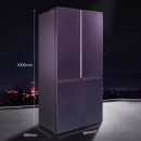 海信（Hisense） 555升四门十字对开门冰箱 真空保鲜全领域净化 变频无霜BCD-555WTDGVBPIV