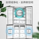 海信（Hisense）食神451升十字对开门电冰箱 整机杀菌 一级能效变频风冷磨砂玻璃四门BCD-451WTDGVBP