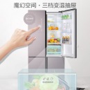 海信（Hisense）食神451升十字对开门电冰箱 整机杀菌 一级能效变频风冷磨砂玻璃四门BCD-451WTDGVBP