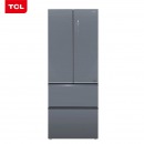 TCL 445升 一级双变频风冷无霜法式多门电冰箱 玻璃面板 手机智能控制 35分贝静音(玉砂蓝)445C6-D