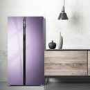TCL 521升 一体双变频风冷无霜对开门电冰箱 AAT养鲜 电脑控温 节能静音（罗兰紫）521T6-S