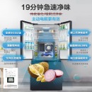  美的(Midea)508升多门对开冰箱19分钟急速净味除菌一级能效双变频智能温湿精控家用电冰箱BCD-508WTPZM(E) 