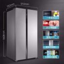 美的(Midea)629升冰箱双开门 无霜风冷一级变频智能对开门电冰箱BCD-629WKPZM(E） 