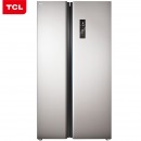 TCL 515升 双变频风冷无霜对开门双开门电冰箱 智慧摆风 电脑控温 纤薄机身（典雅银）BCD-515WEPZ50