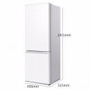 TCL 162升 双门冰箱家用电冰箱两门小型冰箱 节能静音保鲜 大冷藏室 颜值控面板（晶岩灰） R162L3-BZ 实惠双门冰箱