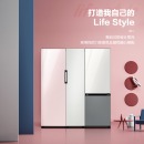 三星（SAMSUNG）244升 BESPOKE DIY自由组合冰箱 金属面板 金属匀冷 冷藏冷冻可调 进口 RZ24R545001(皎月白)