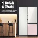 三星（SAMSUNG）333升 BESPOKE DIY自由组合冰箱 玻璃面板 风冷 智能变频 RB33R300455/SC(光晕白+光晕粉）