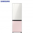 三星（SAMSUNG）333升 BESPOKE DIY自由组合冰箱 玻璃面板 风冷 智能变频 RB33R300455/SC(光晕白+光晕粉）