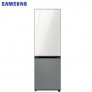 三星（SAMSUNG）333升 BESPOKE DIY自由组合冰箱 玻璃面板 风冷 智能变频 RB33R300459/SC(光晕白+银河灰）