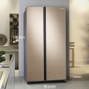 三星（SAMSUNG）/SC家用655L大容量智能变频风冷无霜对开门冰箱 晨曦金RS62R5007F8/SC