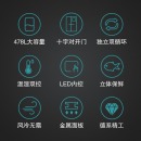 西门子(SIEMENS) 478升 变频混冷十字对开门多门冰箱 前卫外观（拉丝银） BCD-478W(KM47EA16TI)