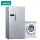 西门子(SIEMENS) KA92NV60TI+WN54B2X00W 610升超薄无霜保鲜 10kg洗7kg烘 洗烘一体 智能冰洗套装 （银色） 