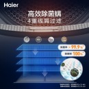  海尔（Haier）热泵烘干机干衣机家用 10KG滚筒式 超声波空气洗 正反转匀烘 免熨烫烘衣机HBNS100-Q986U1 