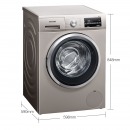 西门子(SIEMENS) 10公斤变频滚筒洗衣机 快洗15' 羽绒服洗涤 XQG100-WM12P2692W