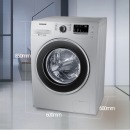 三星（SAMSUNG）9公斤全自动滚筒洗衣机 婴儿洗 智能变频WW90J3230GS/SC(XQG90-90J3230GS)(银)
