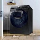 三星（SAMSUNG）18公斤滚筒洗衣机超大容量泡泡净深度除菌智能变频WF18R6500CV/SC（典雅黑）