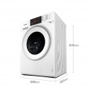 松下(Panasonic)全自动变频滚筒洗衣机9公斤 高温除菌节能静音 XQG90-N90WP 白色