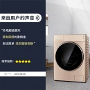 松下（Panasonic）滚筒洗衣机全自动10公斤 洗烘一体机 暖风无水除菌更护衣 免熨烫XQG100-LD1NY