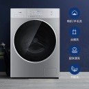 松下(Panasonic)全自动变频滚筒洗衣机10公斤泡沫净节能静音三维立体洗XQG100-L255 银色