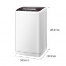 海信(Hisense)波轮洗衣机全自动5.6公斤小型迷你家用租房宿舍10大洗衣程序HB56D128