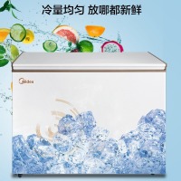 美的(Midea)301升一级能效冷柜卧式冰箱冷藏冷冻家商两用冷柜BD/BC-301KM(E)