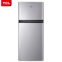 TCL 118升 小型双门电冰箱 LED照明 迷你小冰箱 冰箱小型便捷 节能静音（芭蕾白）