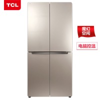 TCL 456升 十字门冰箱 双开门四门家用四开门 十字对开门超薄 BCD-456KZ50