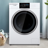 松下(Panasonic)洗烘一体机10公斤全自动变频滚筒洗衣干衣机光动银 XQG100-
