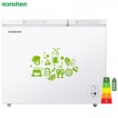 容声(Ronshen) 208升 冰柜家用商用 冷藏冷冻双温双箱冷柜 一级能效 大容量卧式厨房冰箱 BCD-208MS/A