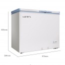 新飞（Frestec）189升 大冷冻小冷藏 双温双箱冰柜 卧式冰箱 商用家用顶开门冷柜BCD-189HJ2EW